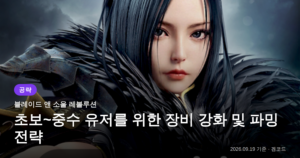 Read more about the article 블소 레볼루션 초중수 가이드: 장비 파밍 & 성장 전략